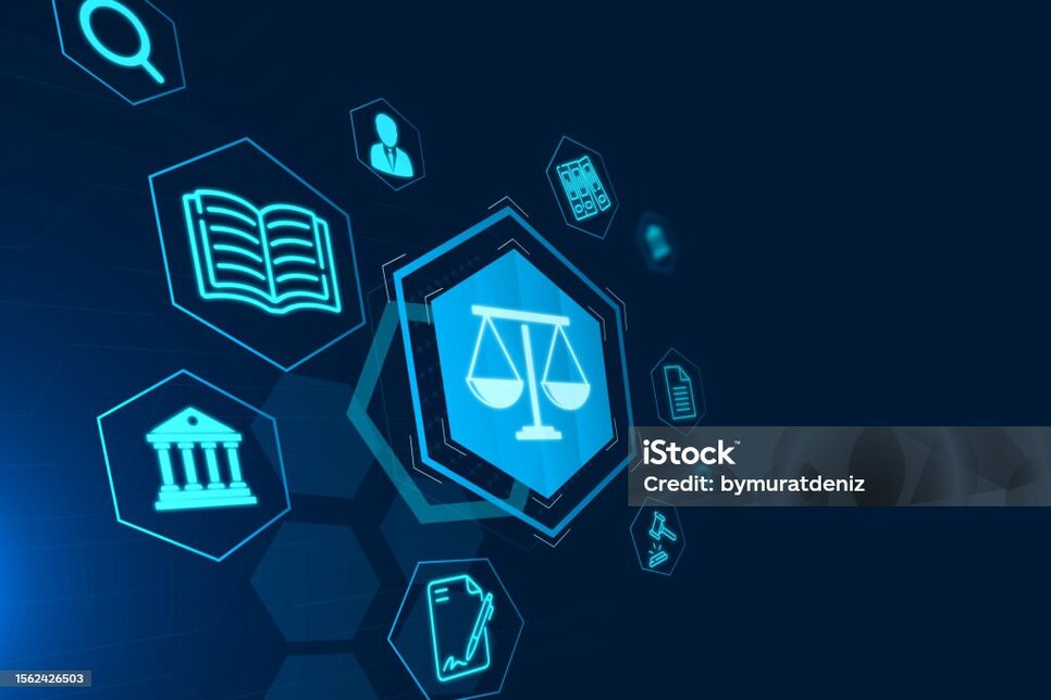 legal advice concept on virtual screen